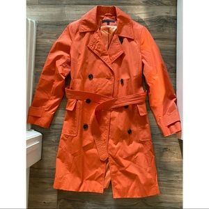 Anne Klein Orange Trench Coat